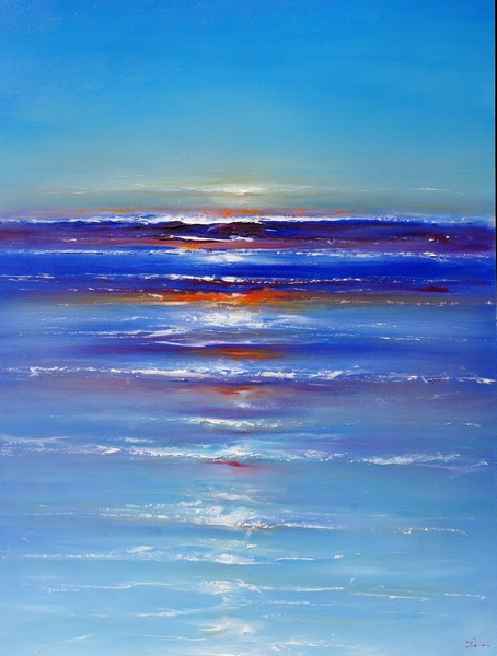 Blue on the Sea painting - Ioan Popei Blue on the Sea art painting